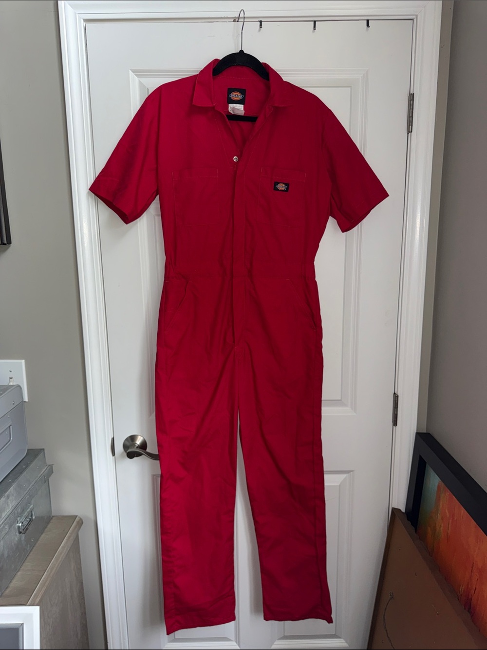 Dickies Red Short-Sleeve Men's Coverall Jumpsuit